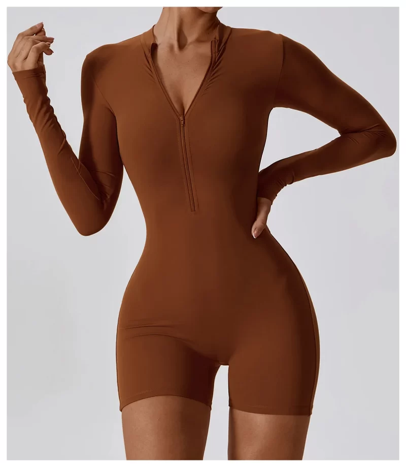 Long Sleeve Romper - wholesale workout clothes - activewearvibe.com