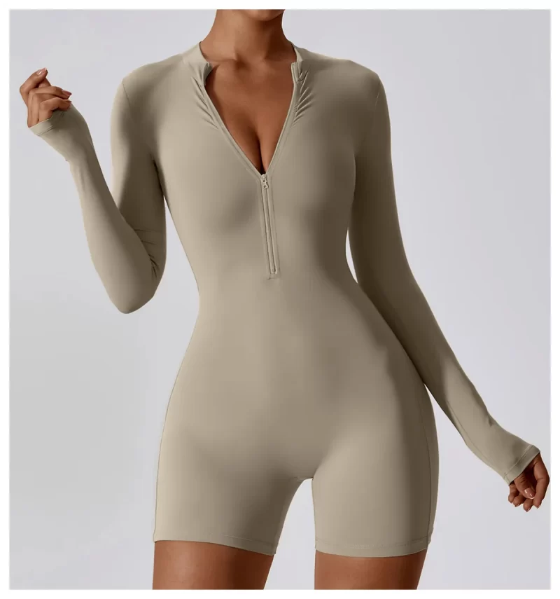 Long Sleeve Romper - wholesale workout clothes - activewearvibe.com