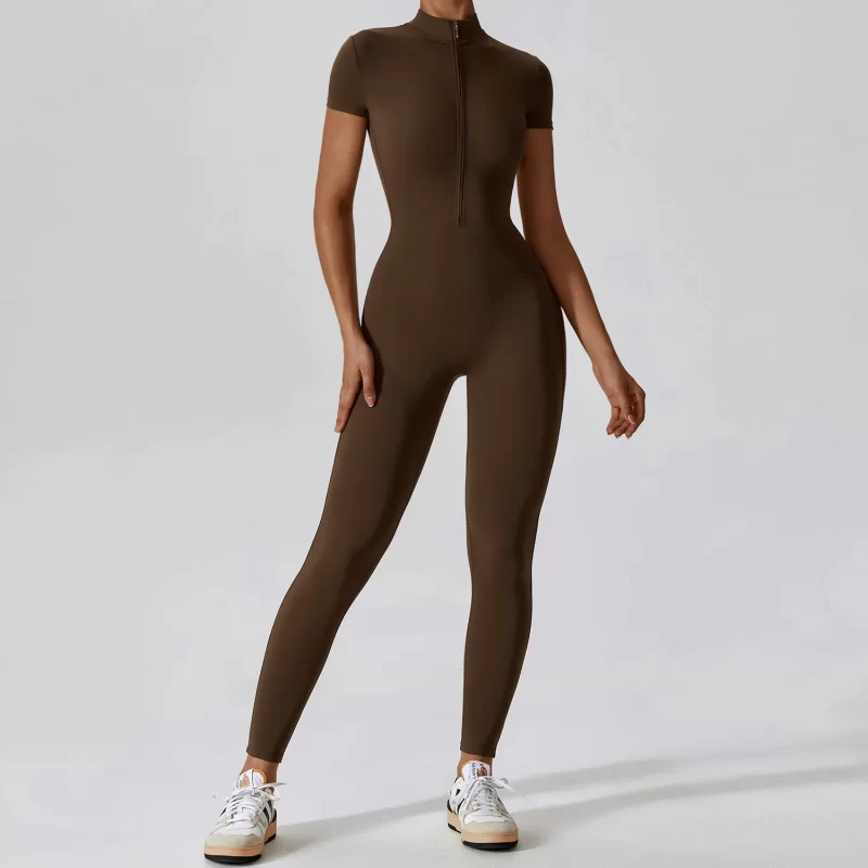 Zip Up Jumpsuits - wholesale workout clothes - activewearvibe.com