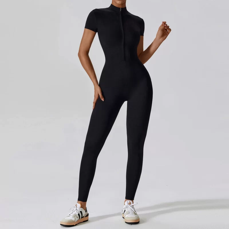 Zip Up Jumpsuits - wholesale workout clothes - activewearvibe.com