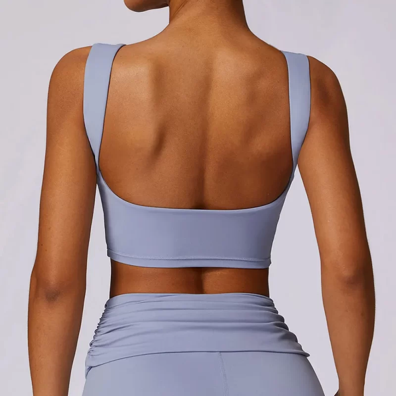 open back sports bra - wholesale workout clothes - activewearvibe.com