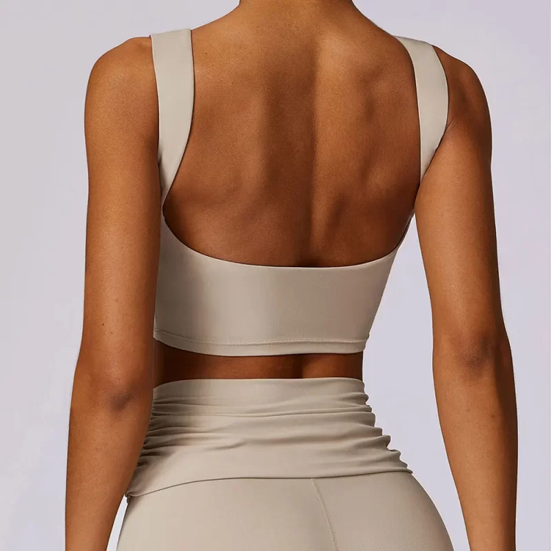 open back sports bra - wholesale workout clothes - activewearvibe.com