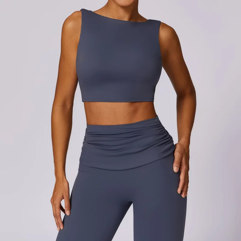 open back sports bra - wholesale workout clothes - activewearvibe.com