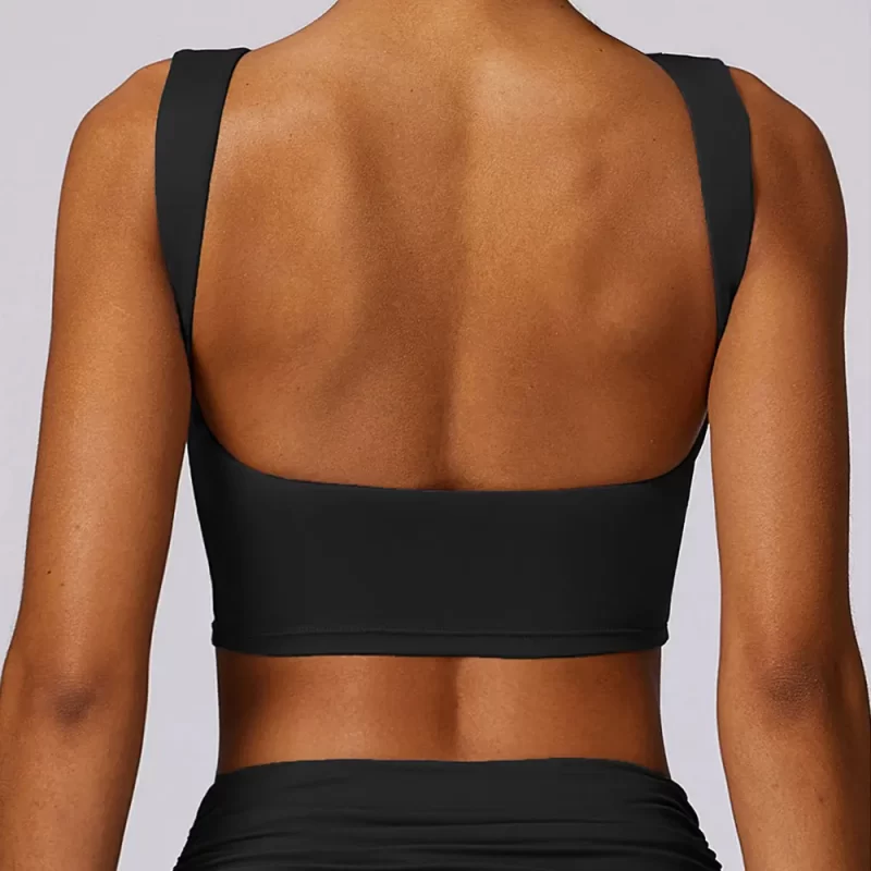 open back sports bra - wholesale workout clothes - activewearvibe.com