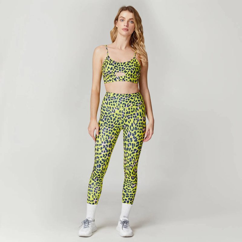 Leopard Print Suit - wholesale workout clothes - activewearvibe.com