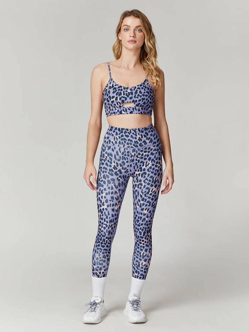 Leopard Print Suit - wholesale workout clothes - activewearvibe.com