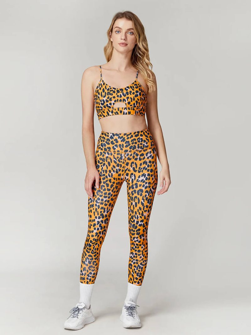 Leopard Print Suit - wholesale workout clothes - activewearvibe.com