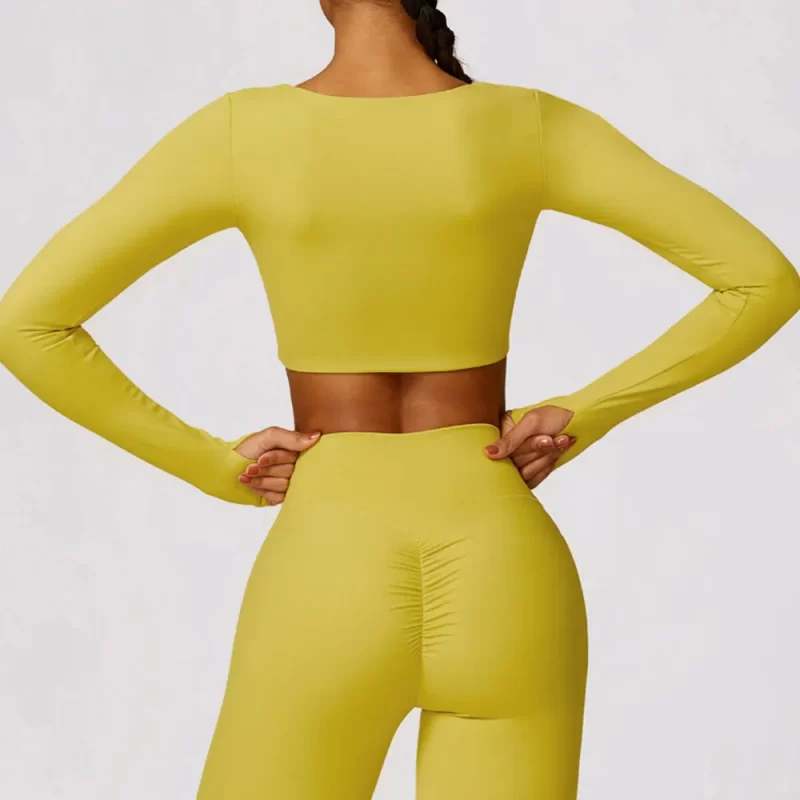 twist front crop top - wholesale workout clothes - activewearvibe.com