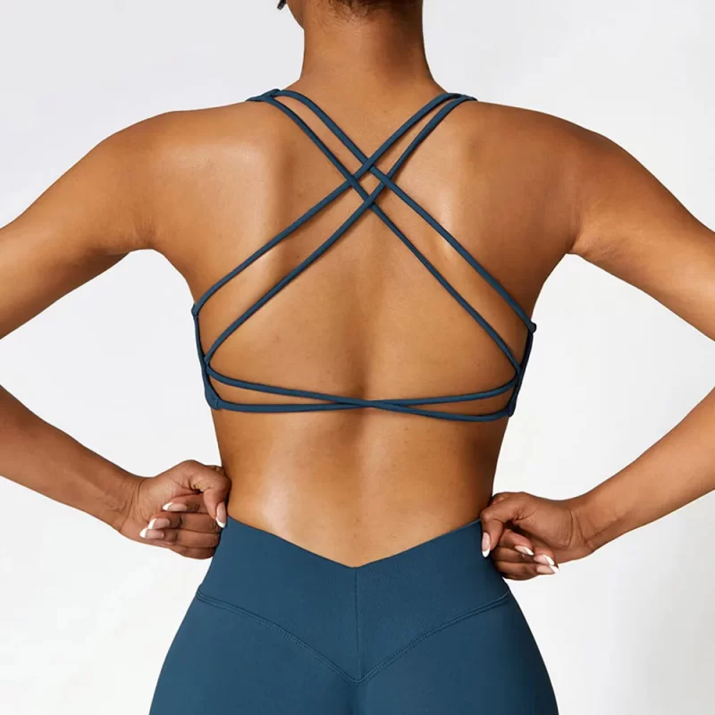 Criss Cross Gym Bra - wholesale workout clothes - activewearvibe.com