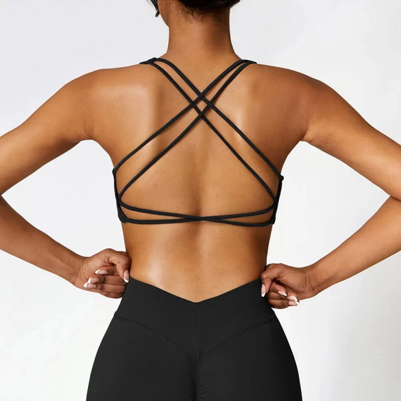 Criss Cross Gym Bra - wholesale workout clothes - activewearvibe.com