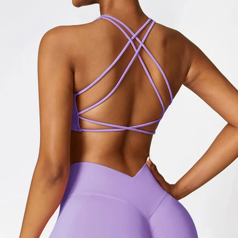 Criss Cross Gym Bra - wholesale workout clothes - activewearvibe.com