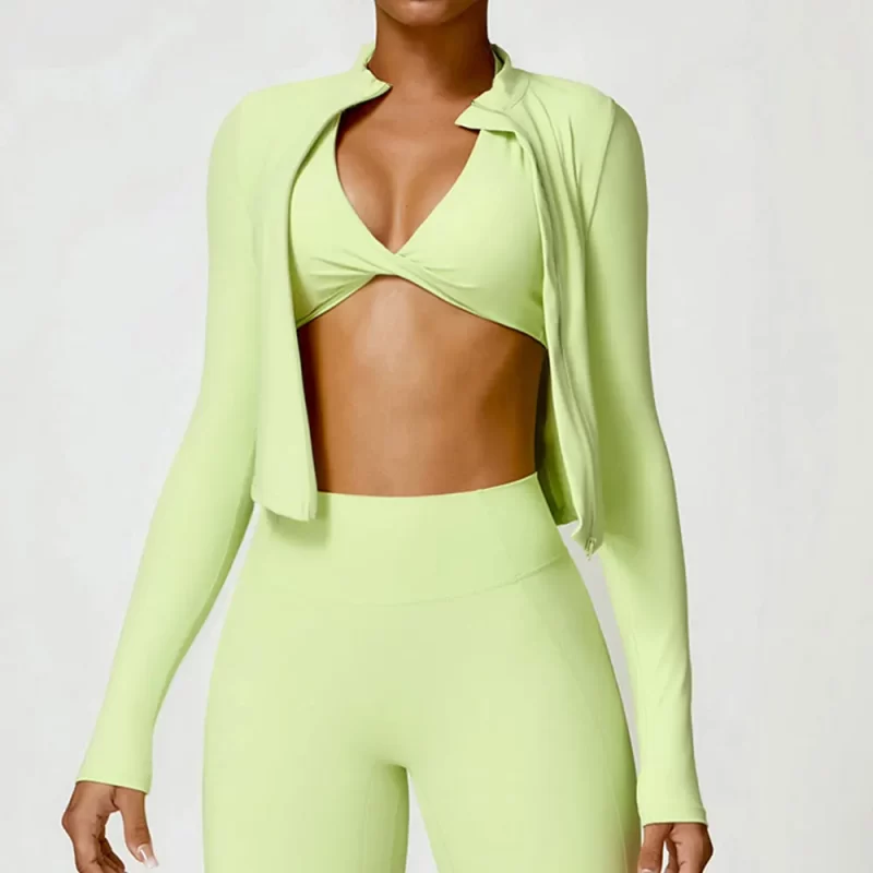 Zip Up Jacket - wholesale workout clothes - activewearvibe.com