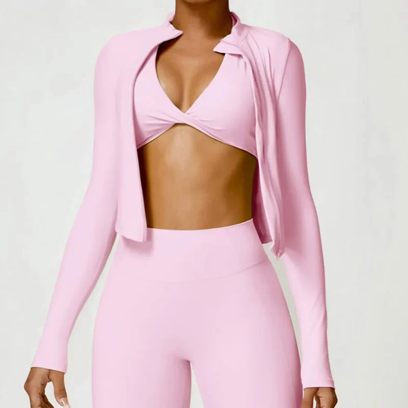 Zip Up Jacket - wholesale workout clothes - activewearvibe.com