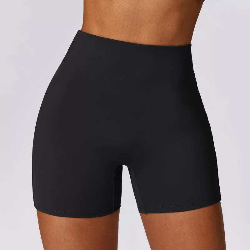 No Front Seam Biker Shorts - wholesale workout clothes - activewearvibe.com