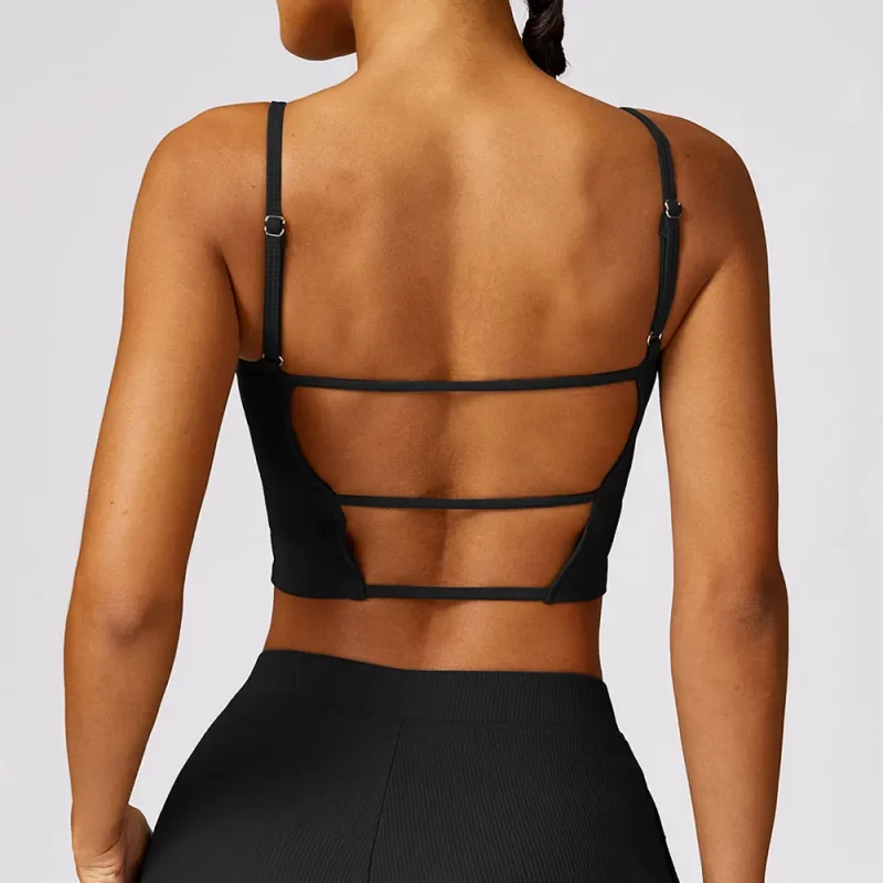 Cutout Back Top - wholesale workout clothes - activewearvibe.com