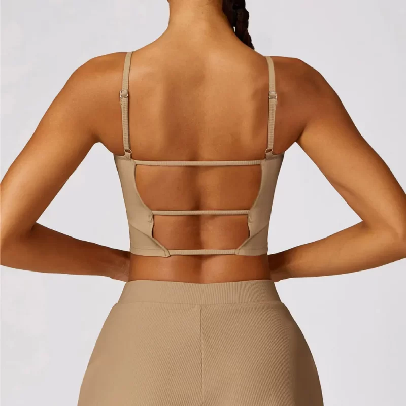 Cutout Back Top - wholesale workout clothes - activewearvibe.com