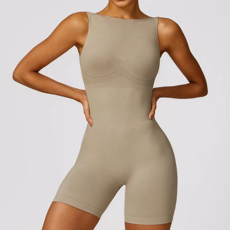 Scrunch Butt Romper - wholesale workout clothes - activewearvibe.com