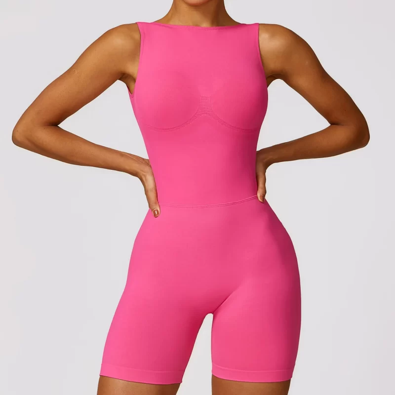 Scrunch Butt Romper - wholesale workout clothes - activewearvibe.com