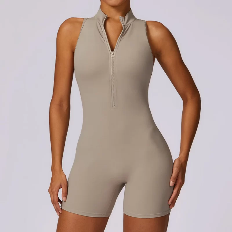 Racerback Romper - wholesale workout clothes - activewearvibe.com