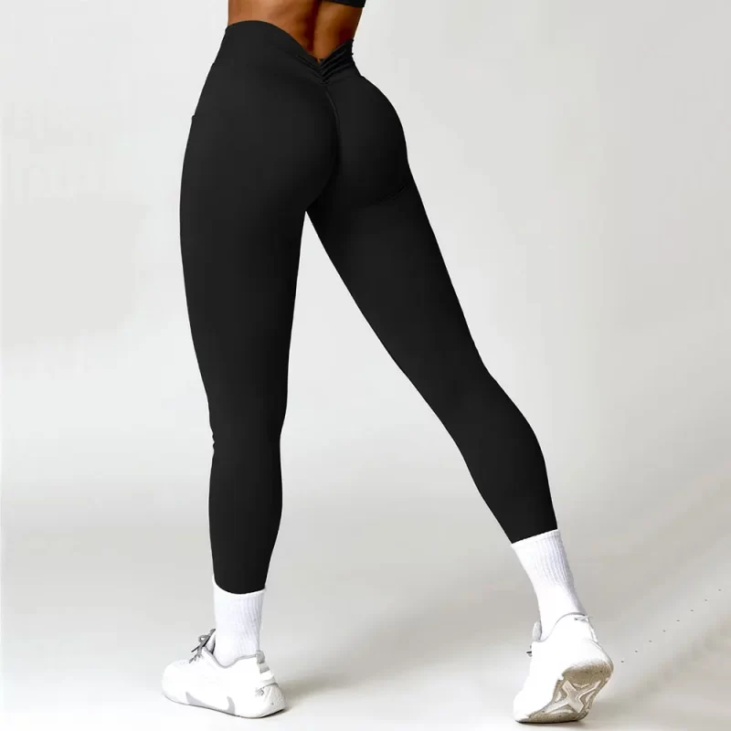 V-back Leggings - wholesale workout clothes - activewearvibe.com