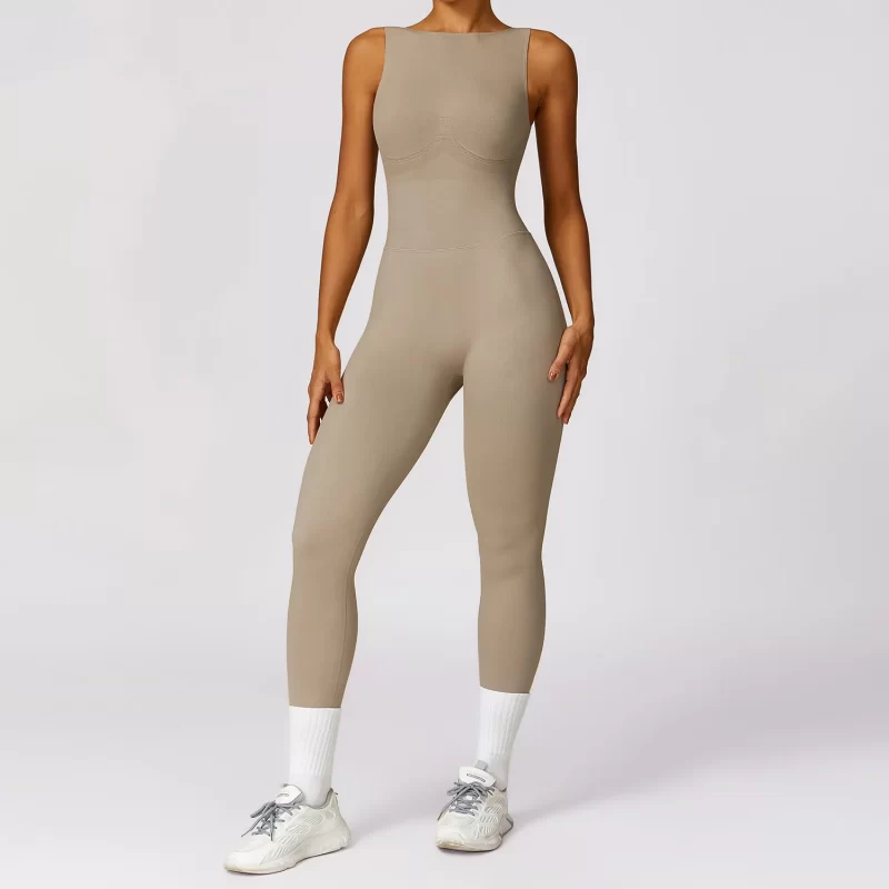 Scrunch Butt Jumpsuit - wholesale workout clothes - activewearvibe.com