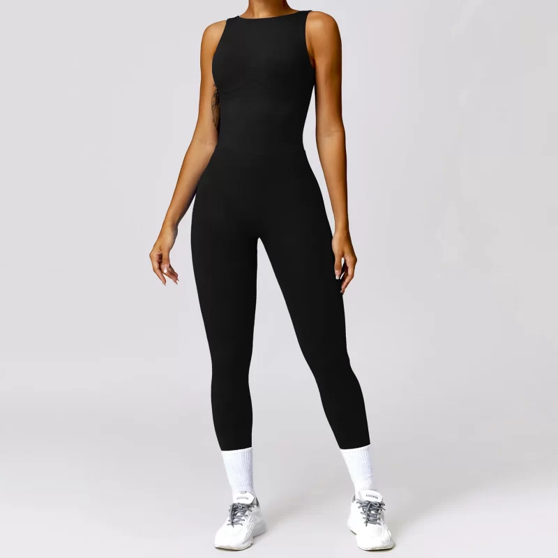 Scrunch Butt Jumpsuit - wholesale workout clothes - activewearvibe.com