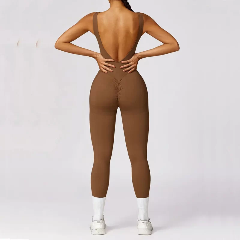 Scrunch Butt Jumpsuit - wholesale workout clothes - activewearvibe.com