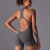 6660 - 'Caroline' V Back Scrunch Workout Romper_08