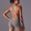 6660 - 'Caroline' V Back Scrunch Workout Romper_18