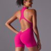 6660 - 'Caroline' V Back Scrunch Workout Romper_22