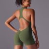 6660 - 'Caroline' V Back Scrunch Workout Romper_24